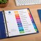 Avery 12 Tab Dividers for 3 Ring Binders, Customizable Table of Contents, Multicolor Tabs, 6 Sets (11196)